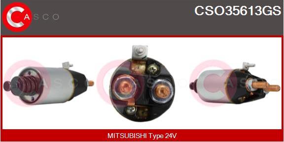 Casco CSO35613GS - Магнитен превключвател, стартер vvparts.bg