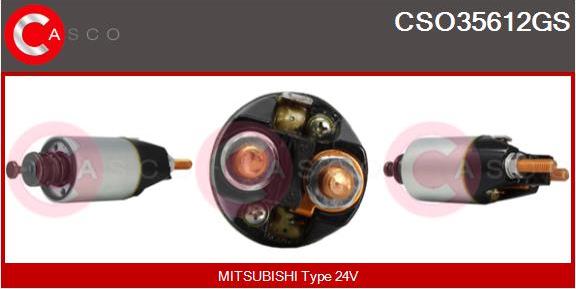 Casco CSO35612GS - Магнитен превключвател, стартер vvparts.bg