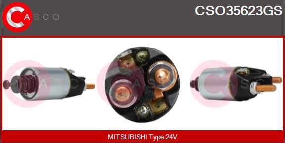 Casco CSO35623GS - Магнитен превключвател, стартер vvparts.bg