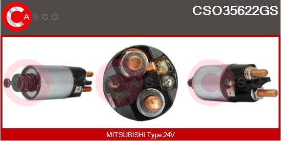 Casco CSO35622GS - Магнитен превключвател, стартер vvparts.bg