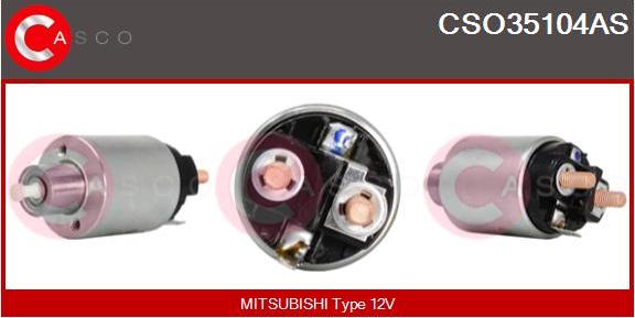 Casco CSO35104AS - Магнитен превключвател, стартер vvparts.bg