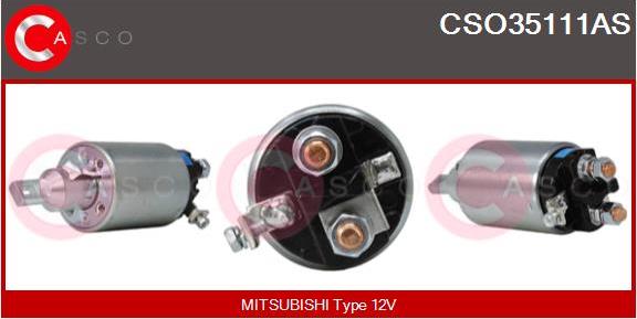 Casco CSO35111AS - Магнитен превключвател, стартер vvparts.bg