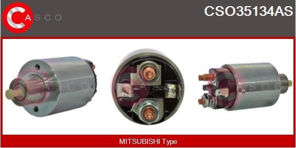 Casco CSO35134AS - Магнитен превключвател, стартер vvparts.bg