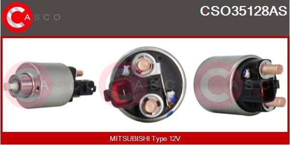 Casco CSO35128AS - Магнитен превключвател, стартер vvparts.bg