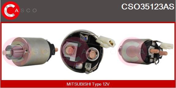 Casco CSO35123AS - Магнитен превключвател, стартер vvparts.bg