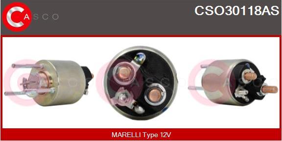 Casco CSO30118AS - Магнитен превключвател, стартер vvparts.bg