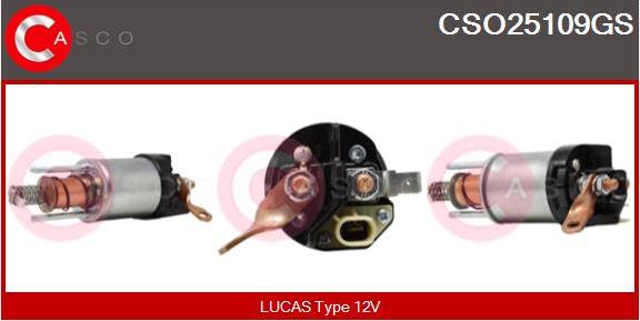 Casco CSO25109GS - Магнитен превключвател, стартер vvparts.bg