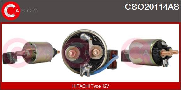 Casco CSO20114AS - Магнитен превключвател, стартер vvparts.bg