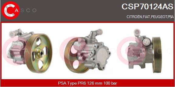 Casco CSP70124AS - Хидравлична помпа, кормилно управление vvparts.bg