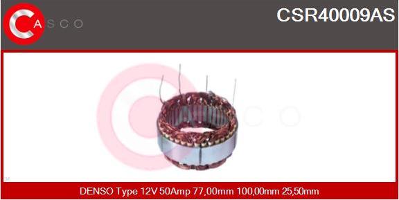 Casco CSR40009AS - Статор, генератор vvparts.bg