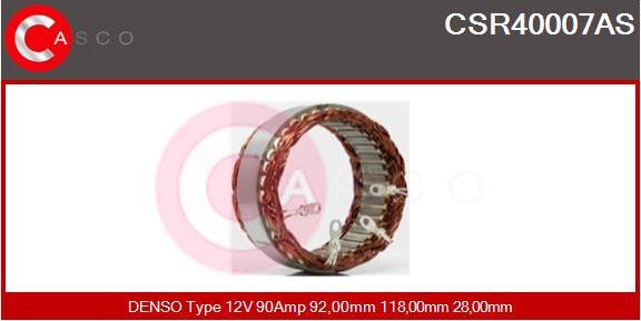 Casco CSR40007AS - Статор, генератор vvparts.bg