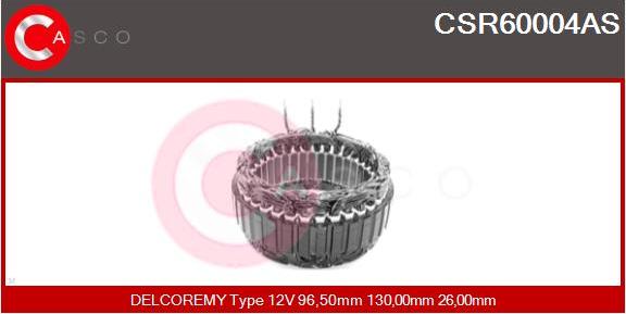 Casco CSR60004AS - Статор, генератор vvparts.bg