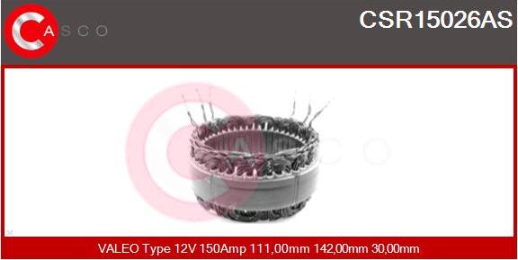 Casco CSR15026AS - Статор, генератор vvparts.bg