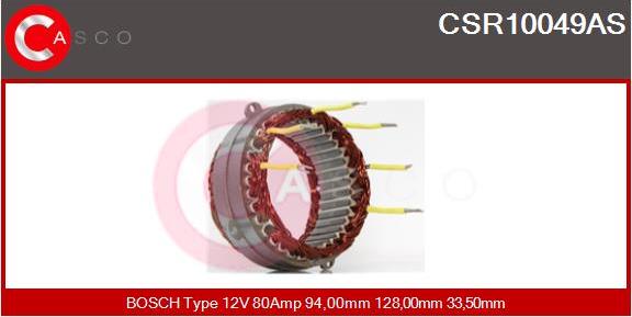 Casco CSR10049AS - Статор, генератор vvparts.bg