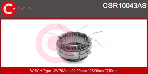 Casco CSR10043AS - Статор, генератор vvparts.bg