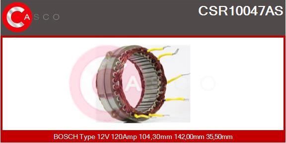 Casco CSR10047AS - Статор, генератор vvparts.bg