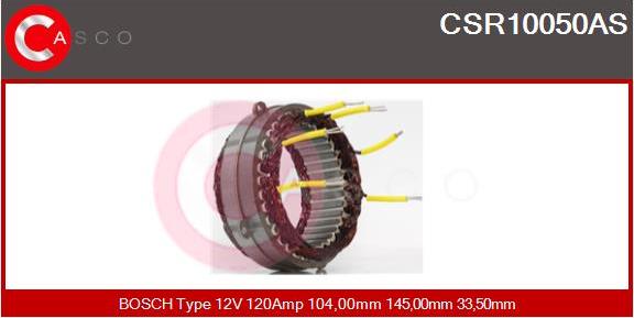 Casco CSR10050AS - Статор, генератор vvparts.bg