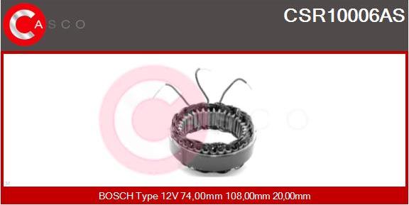 Casco CSR10006AS - Статор, генератор vvparts.bg