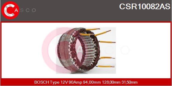 Casco CSR10082AS - Статор, генератор vvparts.bg