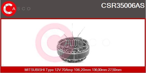 Casco CSR35006AS - Статор, генератор vvparts.bg