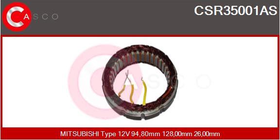 Casco CSR35001AS - Статор, генератор vvparts.bg