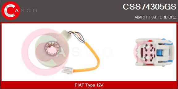 Casco CSS74305GS - Датчик за ъгъла на завиване vvparts.bg