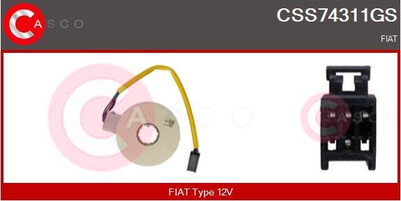 Casco CSS74311GS - Датчик за ъгъла на завиване vvparts.bg