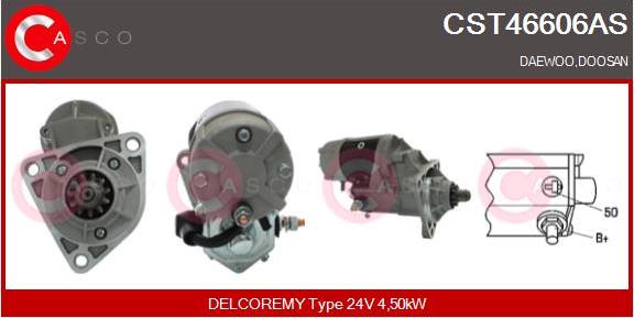 Casco CST46606AS - Стартер vvparts.bg