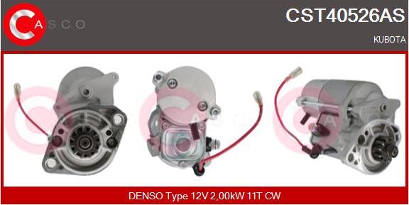 Casco CST40526AS - Стартер vvparts.bg