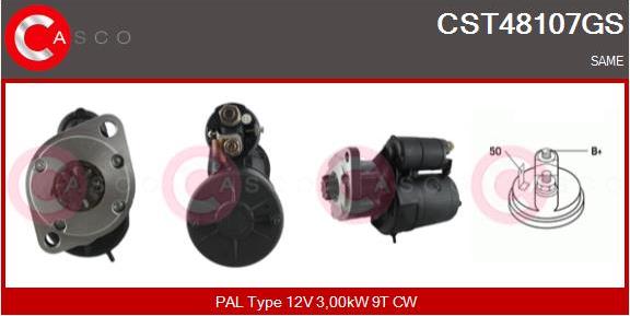 Casco CST48107GS - Стартер vvparts.bg