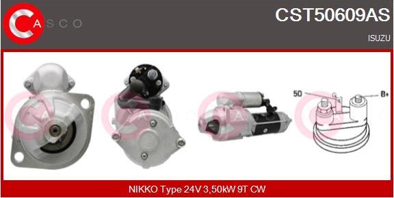 Casco CST50609AS - Стартер vvparts.bg
