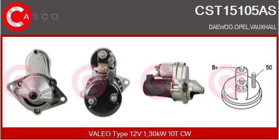 Casco CST15105AS - Стартер vvparts.bg