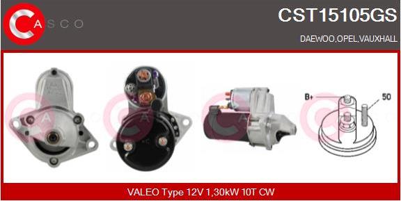 Casco CST15105GS - Стартер vvparts.bg