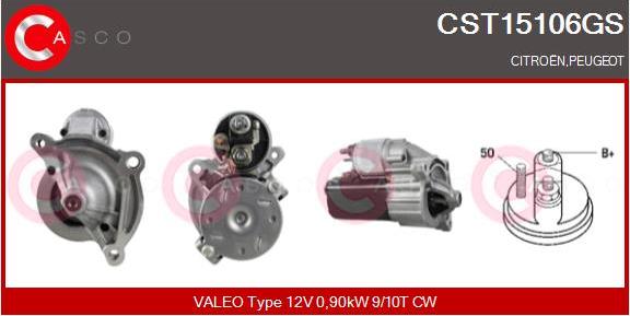 Casco CST15106GS - Стартер vvparts.bg