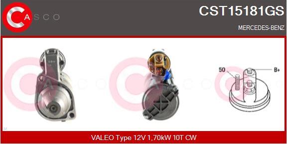 Casco CST15181GS - Стартер vvparts.bg