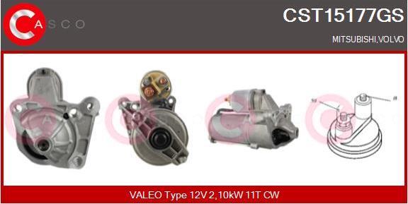 Casco CST15177GS - Стартер vvparts.bg