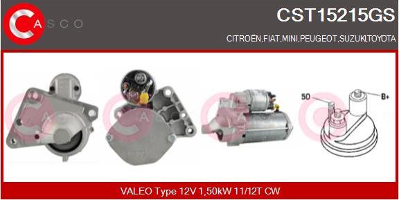 Casco CST15215GS - Стартер vvparts.bg