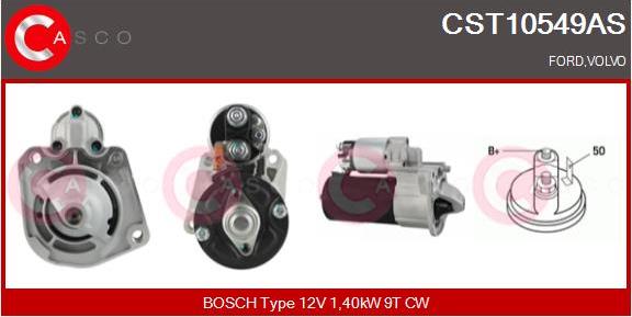 Casco CST10549AS - Стартер vvparts.bg