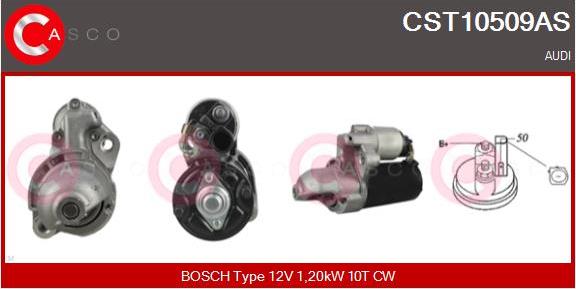 Casco CST10509AS - Стартер vvparts.bg