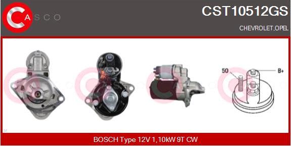 Casco CST10512GS - Стартер vvparts.bg