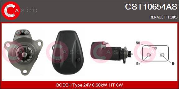 Casco CST10654AS - Стартер vvparts.bg