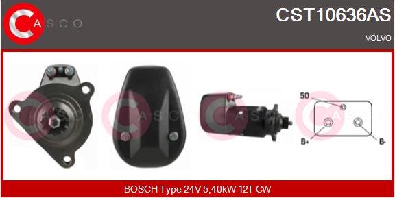 Casco CST10636AS - Стартер vvparts.bg