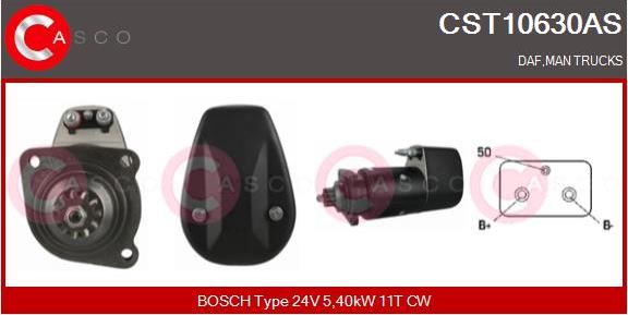 Casco CST10630AS - Стартер vvparts.bg
