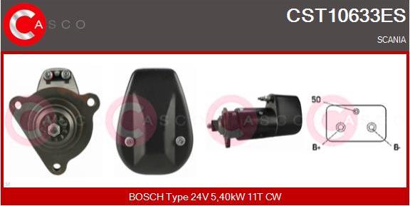 Casco CST10633ES - Стартер vvparts.bg