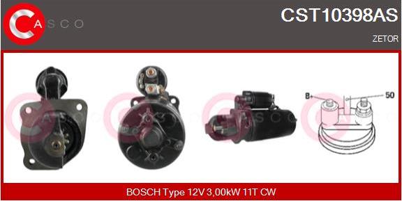 Casco CST10398AS - Стартер vvparts.bg