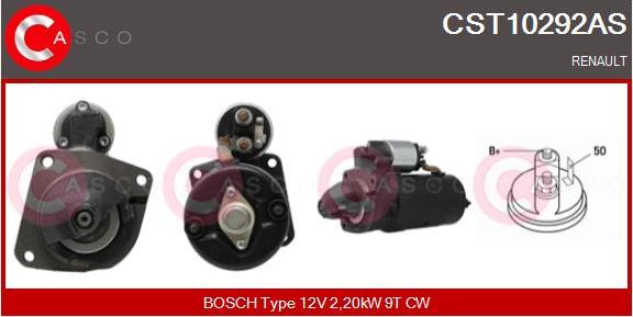 Casco CST10292AS - Стартер vvparts.bg