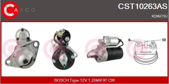 Casco CST10263AS - Стартер vvparts.bg