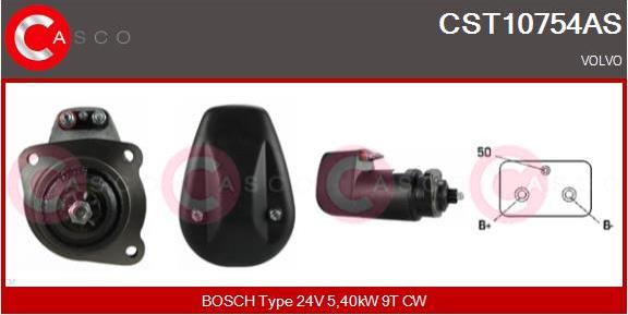 Casco CST10754AS - Стартер vvparts.bg