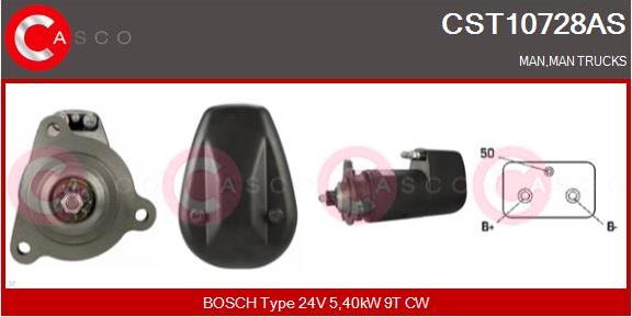 Casco CST10728AS - Стартер vvparts.bg