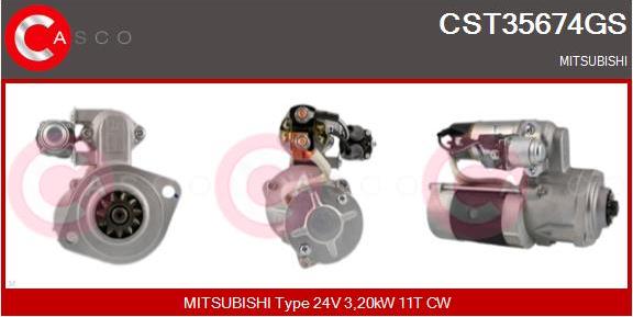 Casco CST35674GS - Стартер vvparts.bg